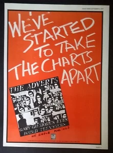 THE ADVERTS Gary Gilmore's Eyes ORIGINAL 1977 Anchor Promotional Advert Poster - Picture 1 of 5