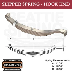 Trailer Leaf Spring Slipper-Hook End 12.75" x 15.75" / 26.98" Long / 3000lbs - Picture 1 of 1