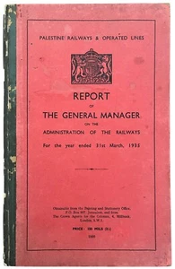 Mandatory Palestine Railways REPORT of the General Manager 1935, 140 pages - Picture 1 of 3