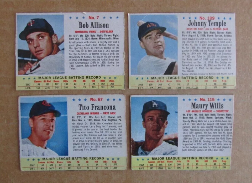 1963 POST BASEBALL CARD SINGLES COMPLETE YOUR SET PICK CHOOSE UPDATED 5/14 - Image 1 of 1