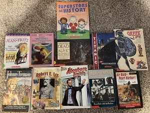 Lot of 11 Children's Kids History Books - Random Paperback Classroom Homeschool - Picture 1 of 6