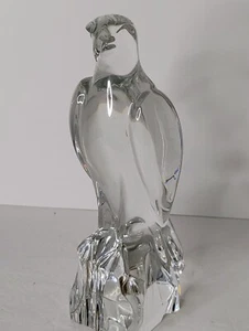 BEAUTIFUL Baccarat Crystal Falcon Art Glass Sculpture FRANCE 10"H - Picture 1 of 10