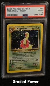 Neo Genesis Unlimited Meganium PSA 9 HOLO (7633) 11/111 Pokemon - Picture 1 of 1