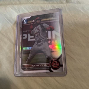 JORDAN WALKER 2022 BOWMAN CHROME DRAFT REFRACTOR RC #BDC-36 CARDINALS ROOKIE QTY - Picture 1 of 2