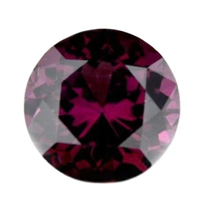 Spinello viola scuro Ceylon non riscaldato certificato naturale 1,12 carati VVS 6,3 mm rotondo - Foto 1 di 2
