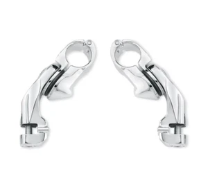 Harley Davidson kurzwinkelig verstellbar Autobahn Stifthalterung Kit - Chrom 50830-07a - Bild 1 von 2