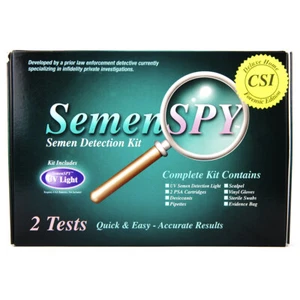 Profi Treueset Semen Spy Deluxe mit UV-Lampe Spermaspuren Nachweisen Set - Bild 1 von 11