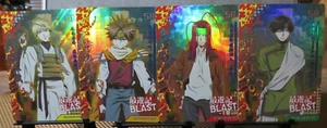 4 tarjetas raras coleccionables Saiyuki Reload Blast SR Secret anime manga CCG TCG - Imagen 1 de 8