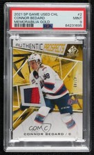 2021-22 SP Game Used CHL Edition Gold 47/49 Connor Bedard #2 PSA 9 MINT Patch