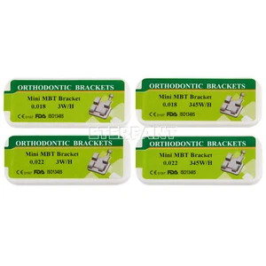 5xETERFANT Dental Orthodontic Brackets Braces Metal Mini MBT 018/022 3/ 345Hooks - Picture 1 of 24