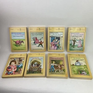 Vtg 1971 The Little House on the Prairie Books 1-8 Yellow Laura Ingalls Wilder - Picture 1 of 21