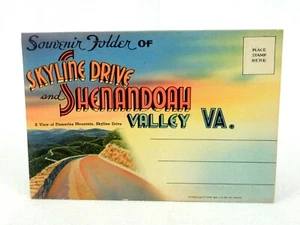 Shenandoah Valley VA Fold-out Postcard Book, Vintage Collectible Pictures PCB02 - Imagen 1 de 8