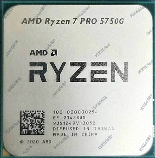 AMD Ryzen 7 PRO 5750G AM4 3.8GHz 8-core 16 thr 65W R7 PRO 5750G CPU processor - Image 1 of 1