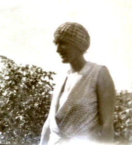 c1920 Man Overalls Woman in Flapper Style Dress Negative Photo Film - Picture 1 of 4