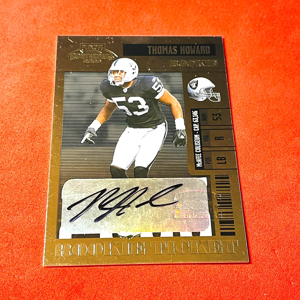 Thomas Howard .. ROOKIE AUTOGRAPH .. Oakland Raiders .. 2006 Playoff Card 207 - Image 1 of 2