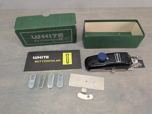 Vintage White Buttonholer - Picture 1 of 6