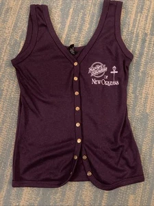 Vintage 80s Women’s Harley Davidson Snap Tank Top Shirt XS * New Orleans - Picture 1 of 8