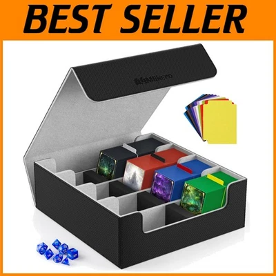 Durable Trading Card Storage Box - 10 Colorful Dividers - Image 1 of 4