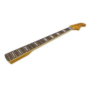 Maple Bass guitar neck 20 fret 34 inch Block inlay yellow paint guitar part - Picture 1 of 7