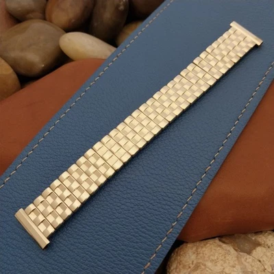 1957 Flex-Let USA 10k Gold-Filled Expansion nos Vintage Watch Band 18mm 19mm - Image 1 of 4