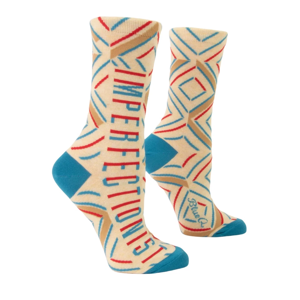 Calcetines Mujer Azul Q Imperfeccionista Novedad Decoración Foto 1 de 1