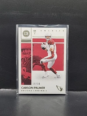 2017 Panini Encased - Carson Palmer #44 Gold #d/10 Cardinals SSP - Image 1 of 3