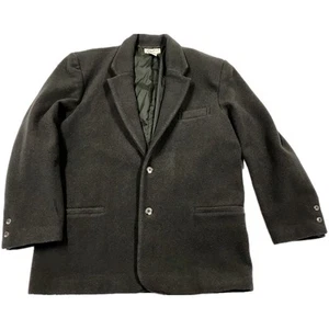 Eddie Bauer Herren Blazer Sakko Anzug Erbsenmantel Wolle Army Grün Braun L Preppy Vintage - Bild 1 von 9
