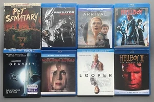 Sci Fi Horror Thriller Blu Ray Lot 10 Movies Predator Hellboy Pet Semetary - Picture 1 of 2