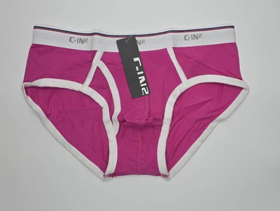 Ropa interior calzoncillos para hombre C-IN2 retro frente mosca talla M rosa - ¡NUEVOS CON ETIQUETAS! Foto 1 de 4