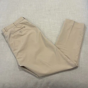 Peter Millar Durham Golf Pants Men 36 X 31” Khaki Work Dress Performance NWOT - Picture 1 of 10