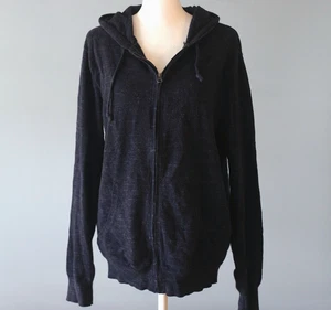 Sudadera con Capucha J Crew Talla Pequeña 100% Algodón Lana Azul Jaspeado Oscuro Sudadera con Capucha Bolsillos - Imagen 1 de 22