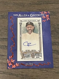 2025 Topps Allen & Ginter Chef Reactions Blue Auto /99 #MA-CHEF YouTube Tik Tok - Bild 1 von 2