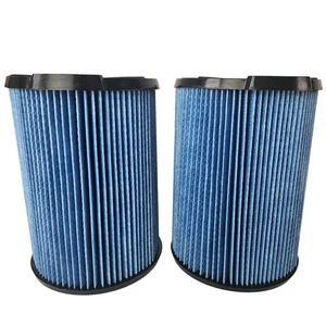 Ridgid 2 Pack Genuine Fine Dust Pleated Paper Wet Dry Vac Shop Vacuum Filters - Picture 1 of 10