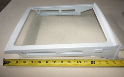 3017840500 KENMORE Daewoo Refrigerator SHELF (w/Glass) 12-1/4" x 15.25" -RIGHT - Image 1 of 4