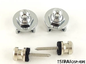 2 Fender Locking STRAP LOCKS &KNOBS Strat -Ultra II Stratocaster - Picture 1 of 1