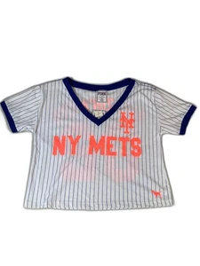 Ny Mets 5th & Ocean Pink NWT XS shirt top jersey Amazing mlb - Picture 1 of 8