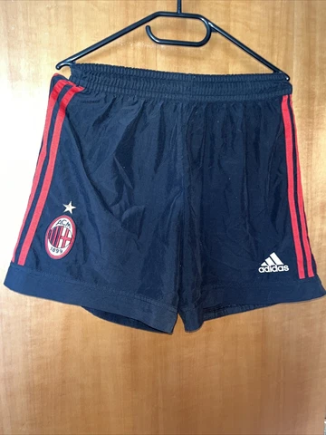 AC Milan Adidas Mens black shorts soccer football Sz Medium Cover