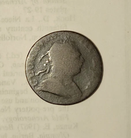 1771 Non-Regal Great Britain Halfpenny AK-23 (7.41g) Die Break Cover