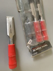 TASK FORCE 3-Piece Wood Chisel Set #270117 ~ NEW open box - Picture 1 of 2