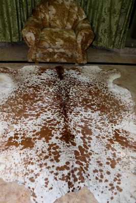 ORIGINAL COWHIDE 36.2 Ft Original Calf/Cowhide Rug/skin, Fully Processed Quality Cow Fur Hide
