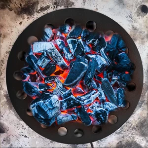 9" Runde Gusseisen Feuerrost, Grill Hohe Hitze Holzkohleplatte für Große Big Green E - Bild 1 von 7
