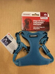NEW Voyager Step-In Flex Adjustable Harness Small Blue 3M Scotchlite Reflective - Picture 1 of 7