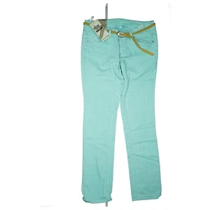 Tom Tailor Denim wmn Jeans Hose stretch Skinny low W31 L32 Mint grün Gürtel NEU - Bild 1 von 7