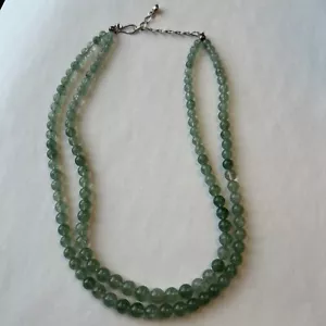 JAY KING DTR Sterling Silver Polished GREEN QUARTZ Beaded Necklace 18.5” - 21” - Picture 1 of 9