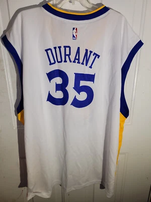 Adidas NBA Jersey Golden State Warriors Kevin Durant White Men's 3XL - Image 1 of 3