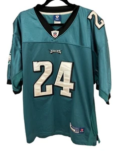 NFL Jersey Philadelphia Eagles Asomugha 24 Reebok Onfield Stitched Size 54 - Picture 1 of 3
