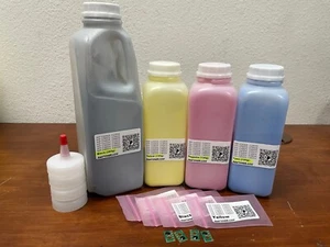 (285g/120g) 4 Toner Refill for Ricoh MP C2003, C2004, C2503, C2504 ex + 4 Chip - Afbeelding 1 van 6