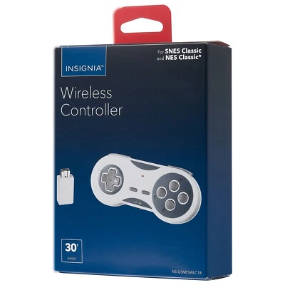 INSIGNIA Wireless Retro-Style Controller (SNES / NES Classic) New - Image 1 of 4