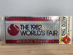Etichetta auto commemorativa fiera mondiale 1982 - Foto 1 di 5