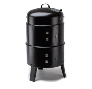 BBQ PIT CHARCOAL SMOKER MULTI LEVEL PICNIC GRILL CAMPING FAMILY FOOD MEAT KEBAB - Picture 1 of 8